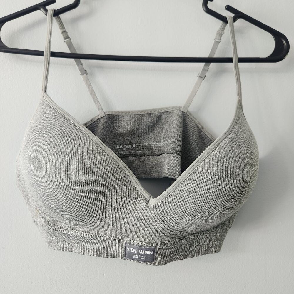 3/$20 Steve Madden Gray Slightly Padded Bra Size XL
